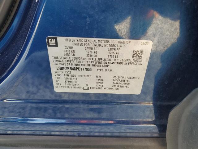 LRBFZPR40PD177955 - 2023 BUICK ENVISION ESSENCE 蓝色 照片 14