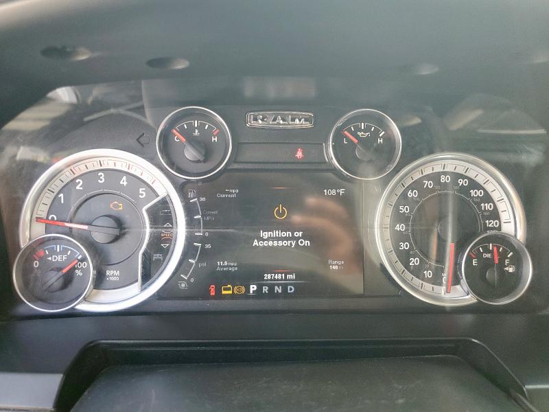 3C6UR5NL7EG231785 - 2014 RAM 2500 LARAMIE WHITE photo 9