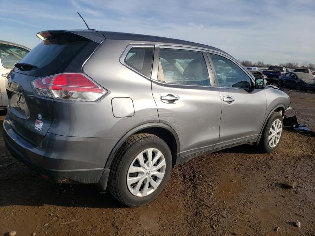 KNMAT2MV5FP589754 - 2015 NISSAN ROGUE S GRAY photo 3