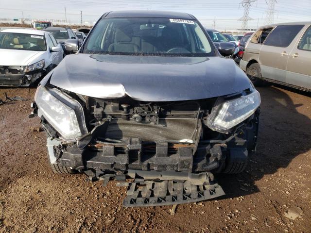 KNMAT2MV5FP589754 - 2015 NISSAN ROGUE S GRAY photo 5