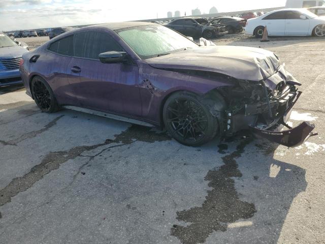 WBS43AZ03PCM33749 - 2023 BMW M4 COMPETITION Violet photo 4