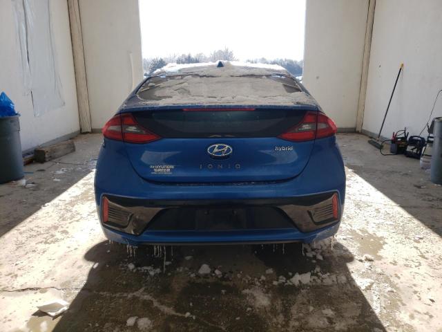 KMHC75LC3JU096854 - 2018 HYUNDAI IONIQ SEL BLUE photo 6