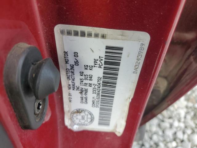 5Y2SL62864Z404752 - 2004 PONTIAC VIBE ORANGE photo 13