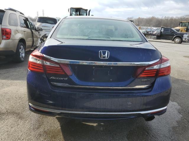 1HGCR2F36HA007963 - 2017 HONDA ACCORD LX BLUE photo 6