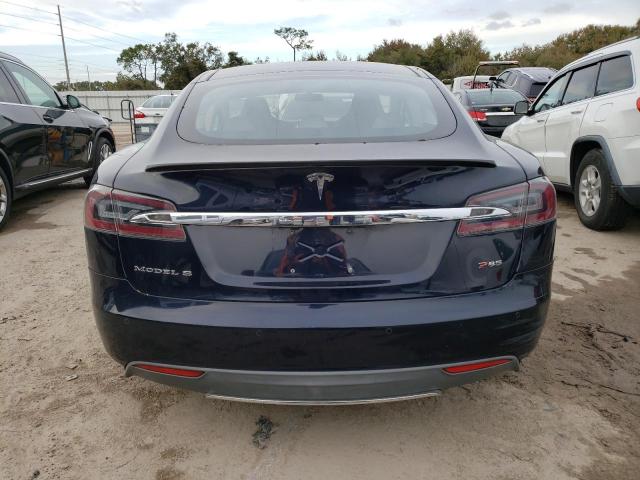 5YJSA1H17EFP37553 - 2014 TESLA MODEL S Կապույտ լուսանկար 6