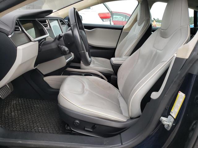 5YJSA1H17EFP37553 - 2014 TESLA MODEL S Կապույտ լուսանկար 7