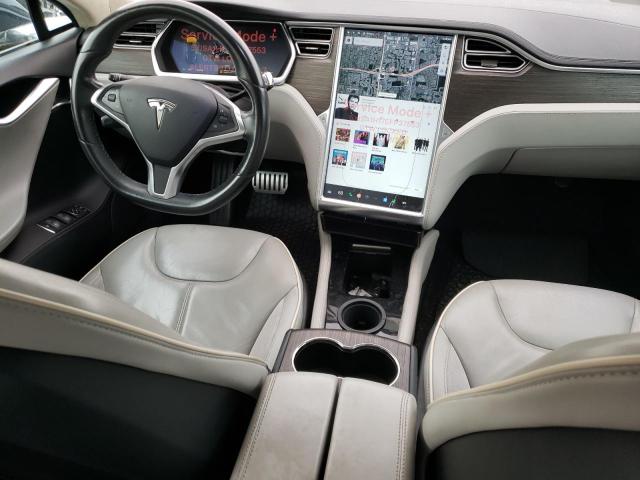 5YJSA1H17EFP37553 - 2014 TESLA MODEL S Կապույտ լուսանկար 8