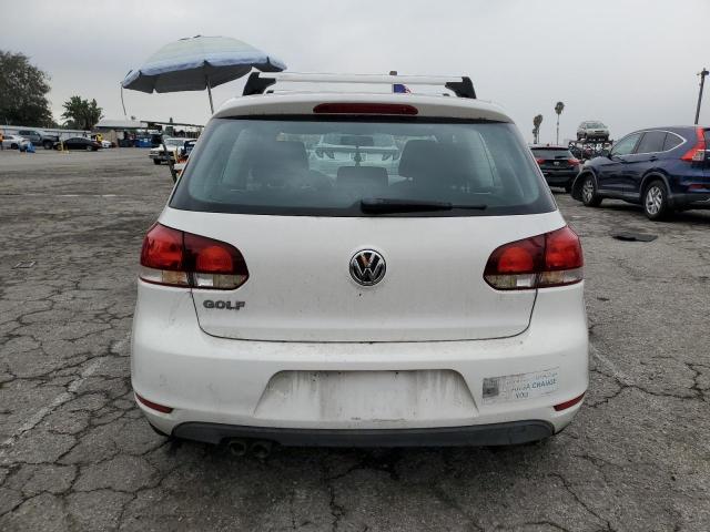 WVWBB7AJ9CW258084 - 2012 VOLKSWAGEN GOLF WHITE photo 6