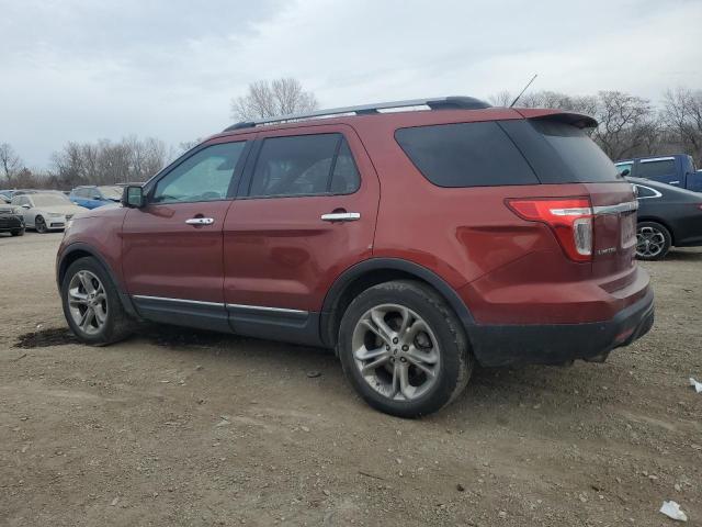 1FM5K7F84EGA09882 - 2014 FORD EXPLORER LIMITED BURGUNDY photo 2