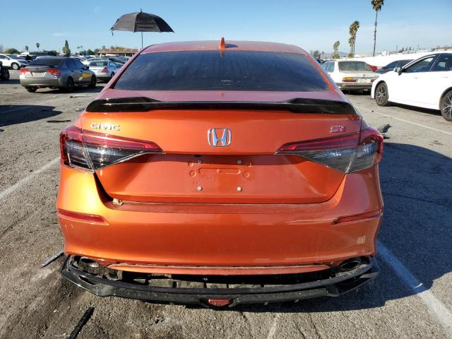 2HGFE1E50NH472161 - 2022 HONDA CIVIC SI ORANGE photo 6