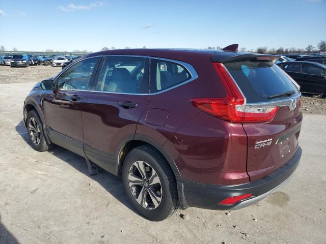 2HKRW6H31KH231762 - 2019 HONDA CR-V LX MAROON photo 2