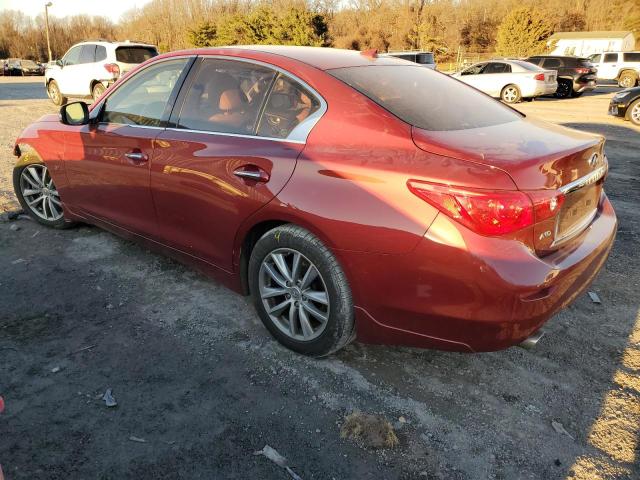 JN1BV7AR2EM693382 - 2014 INFINITI Q50 BASE BURGUNDY photo 2