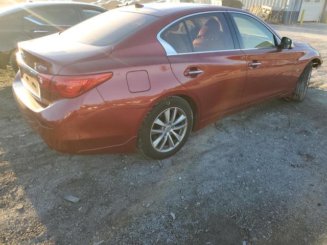 JN1BV7AR2EM693382 - 2014 INFINITI Q50 BASE BURGUNDY photo 3