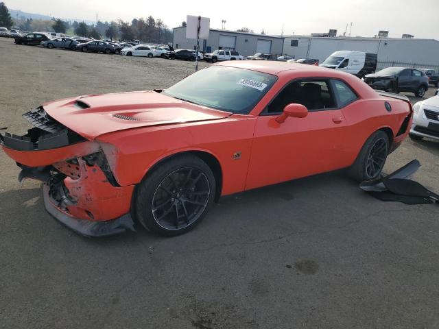 2C3CDZFJ2NH218776 - 2022 DODGE CHALLENGER R/T SCAT PACK ORANGE photo 1