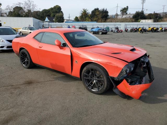 2C3CDZFJ2NH218776 - 2022 DODGE CHALLENGER R/T SCAT PACK ORANGE photo 4