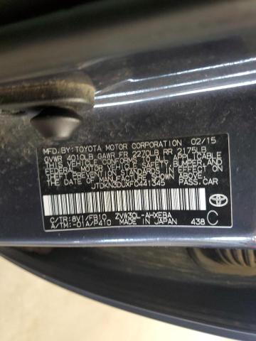 JTDKN3DUXF0441345 - 2015 TOYOTA PRIUS GRAY photo 13