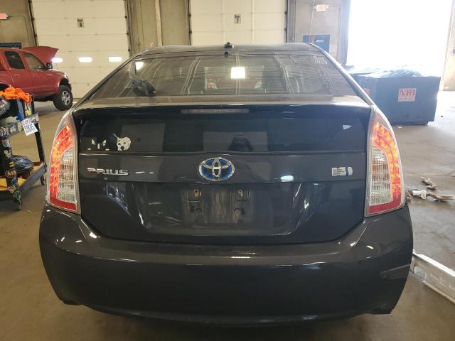 JTDKN3DUXF0441345 - 2015 TOYOTA PRIUS GRAY photo 6