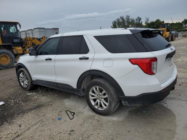 1FM5K8ABXNGB51209 - 2022 FORD EXPLORER POLICE INTERCEPTOR WHITE photo 2