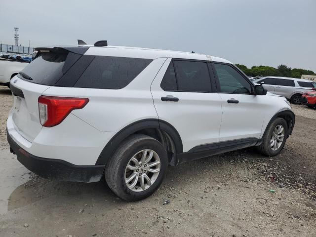 1FM5K8ABXNGB51209 - 2022 FORD EXPLORER POLICE INTERCEPTOR WHITE photo 3