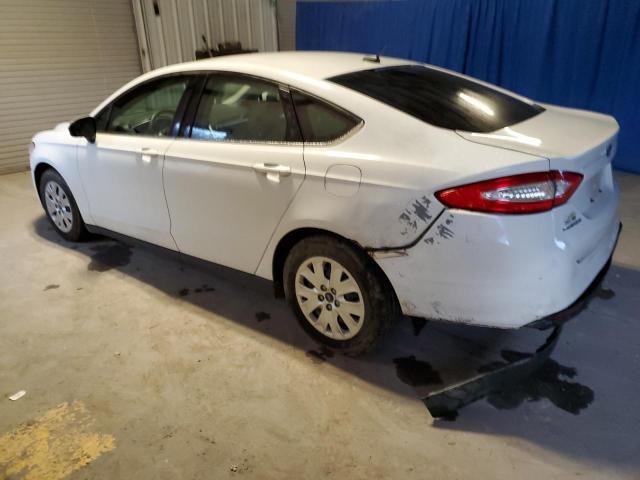 3FA6P0G79DR213372 - 2013 FORD FUSION S WHITE photo 2