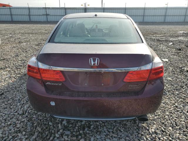 1HGCR2F81EA276542 - 2014 HONDA ACCORD EXL BURGUNDY photo 6