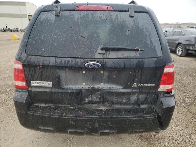 1FMCU59339KA48892 - 2009 FORD ESCAPE HYBRID BLACK photo 6