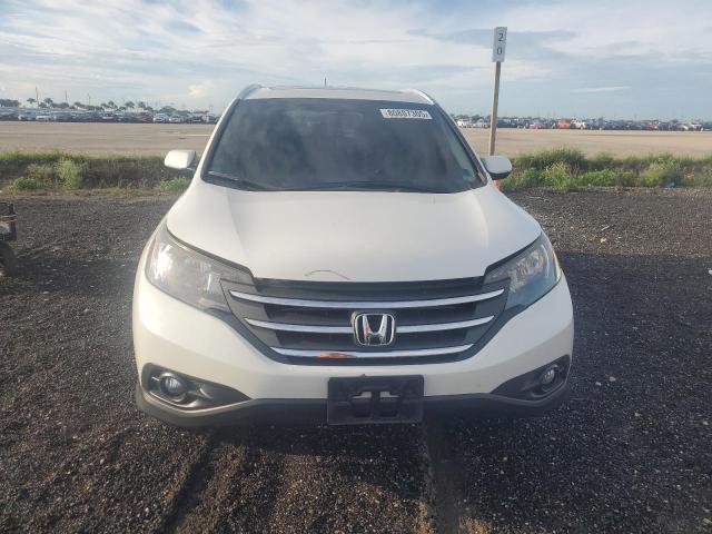 5J6RM4H78DL032486 - 2013 HONDA CR-V EXL WHITE photo 5