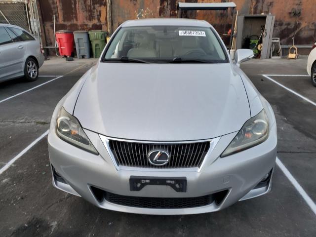 JTHBF5C29B5151652 - 2011 LEXUS IS 250 SILVER photo 5