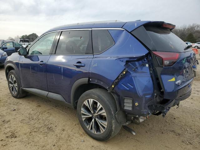 5N1AT3BA9MC818068 - 2021 NISSAN ROGUE SV BLUE photo 2