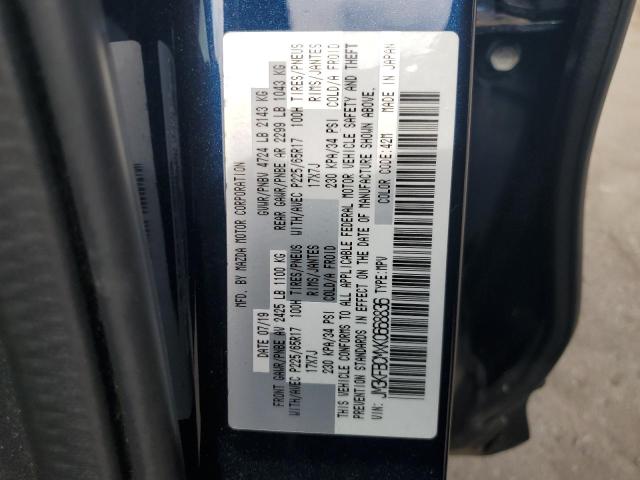 JM3KFBCMXK0668836 - 2019 MAZDA CX-5 TOURING BLUE photo 13
