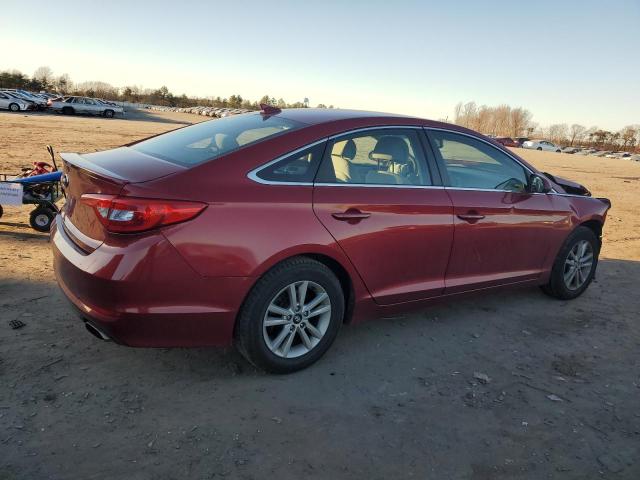 5NPE24AFXFH186183 - 2015 HYUNDAI SONATA SE RED photo 3