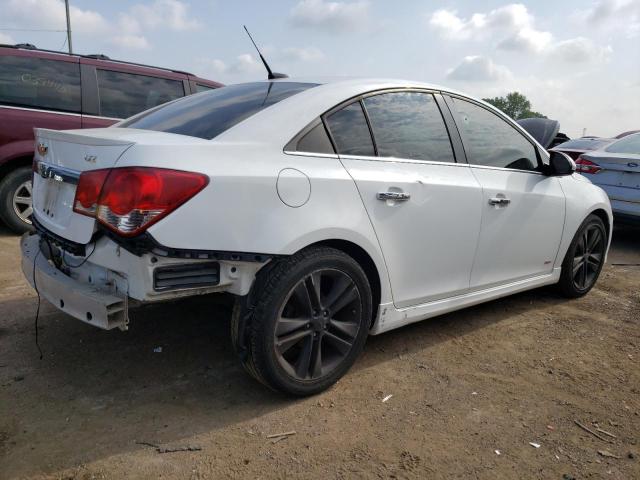 1G1PG5SB1E7156027 - 2014 CHEVROLET CRUZE LTZ WHITE photo 3