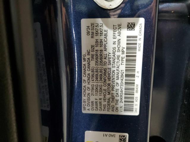 2HKRS4H73SH428421 - 2025 HONDA CR-V EXL BLUE photo 14