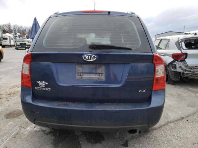 KNAFG525377061837 - 2007 KIA RONDO BASE BLUE photo 6