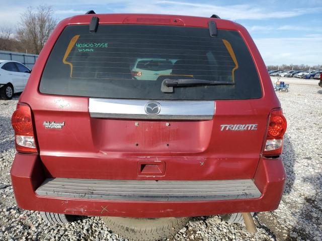 4F2CY0C74AKM04195 - 2010 MAZDA TRIBUTE I RED photo 6