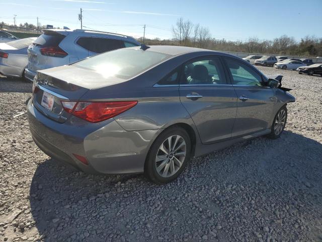 5NPEC4AC0EH887235 - 2014 HYUNDAI SONATA SE GRAY photo 3