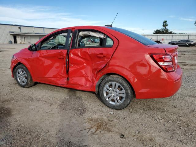 1G1JB5SH6H4167409 - 2017 CHEVROLET SONIC LS RED photo 2