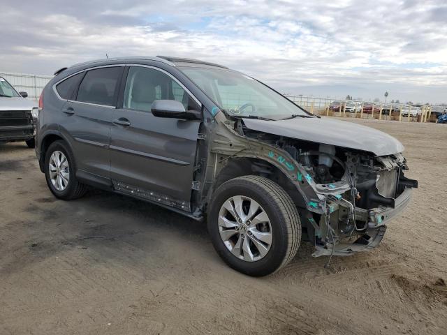 5J6RM4H73EL104972 - 2014 HONDA CR-V EXL GRAY photo 4