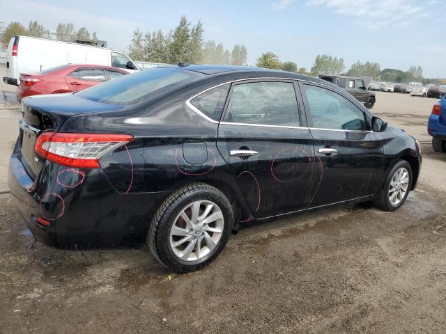 3N1AB7AP8DL735730 - 2013 NISSAN SENTRA S BLACK photo 3