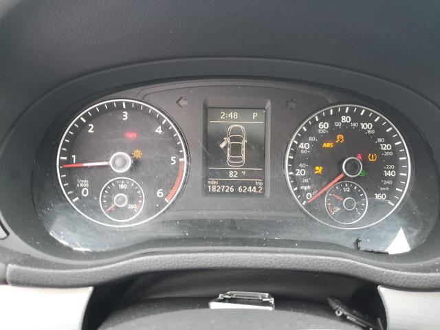 1VWBN7A37CC105646 - 2012 VOLKSWAGEN PASSAT SE SILVER photo 9