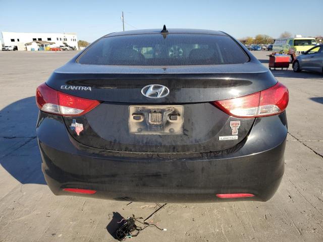 KMHDH4AE4CU285807 - 2012 HYUNDAI ELANTRA GLS BLACK photo 6