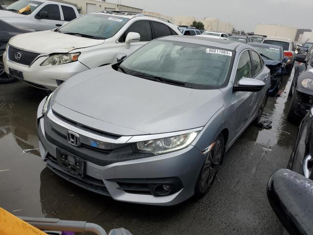 JHMFC1F76JX006887 - 2018 HONDA CIVIC EXL GRAY photo 1