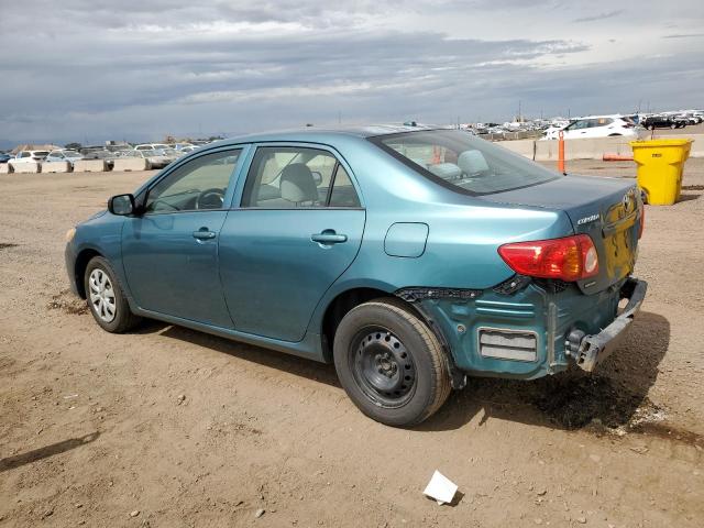 2T1BU4EE3AC389460 - 2010 TOYOTA COROLLA BASE GREEN photo 2