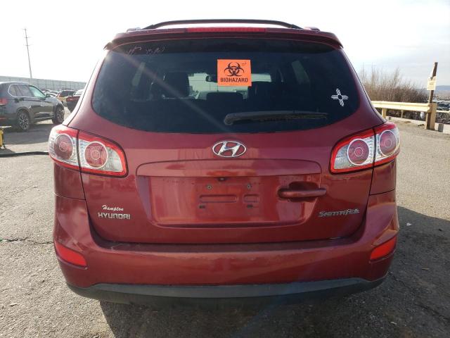 5NMSH4AG1AH395392 - 2010 HYUNDAI SANTA FE SE RED photo 6