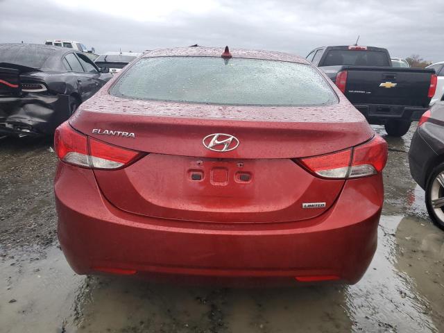 5NPDH4AE7DH283548 - 2013 HYUNDAI ELANTRA GLS RED photo 6