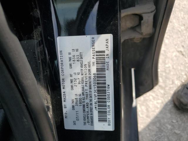 JM1BL1VF3C1503068 - 2012 MAZDA 3 I BLACK photo 12