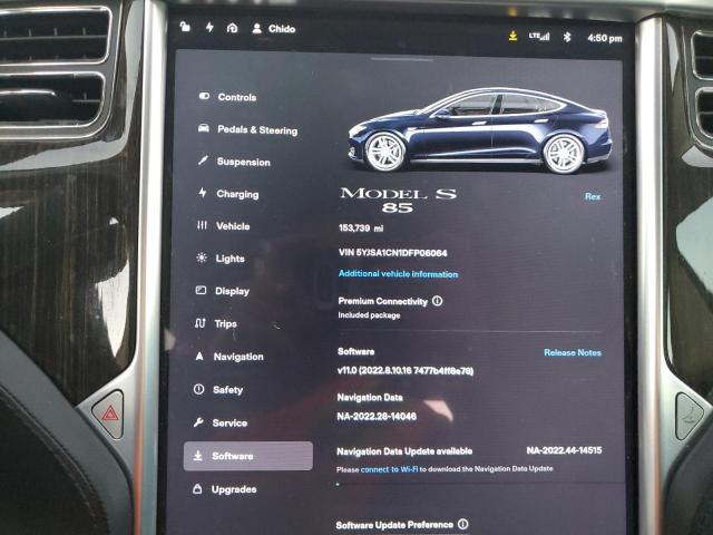 5YJSA1CN1DFP06064 - 2013 TESLA MODEL S ლურჯი ფოტო 9