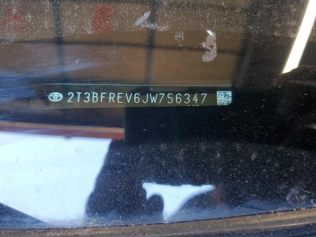 2T3BFREV6JW756347 - 2018 TOYOTA RAV4 LE Սև լուսանկար 14