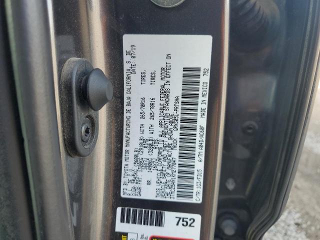 3TMCZ5AN1KM277847 - 2019 TOYOTA TACOMA DOUBLE CAB 灰色 照片 12