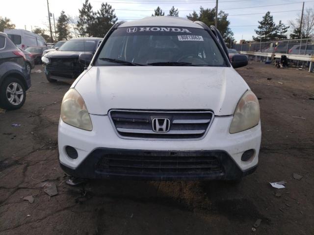 JHLRD68442C006474 - 2002 HONDA CR-V LX WHITE photo 5